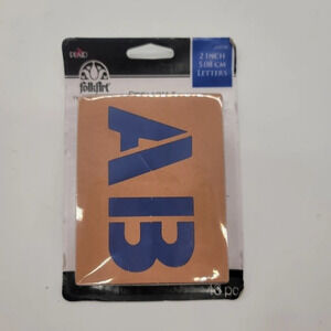 New FOLK ART STENCILS 2" Letters 48 PIECES LETTERS EXTRA DECOR Signs Crafts